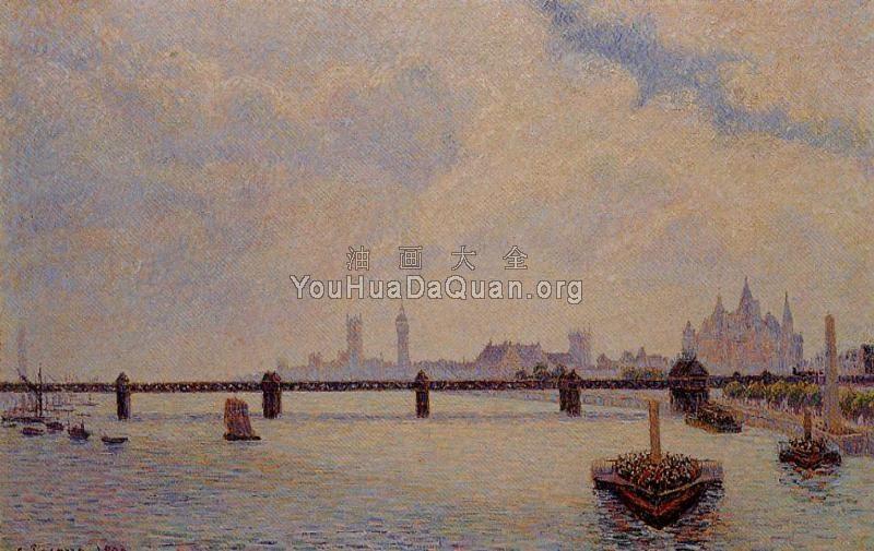 Charing Cross Bridge, London - 卡米耶·毕沙罗